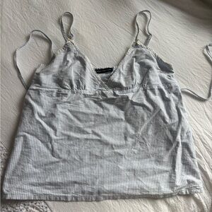 Brandy Melville Light blue Striped Camisole tank top